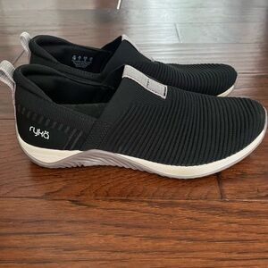 Ryka Black and Gray Slip-On Shoes